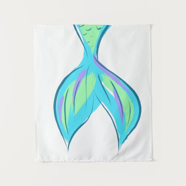 Mermaid Tail Tapestry (Front)