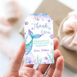 Mermaid Tail Thank You Birthday Party Favour Gift Tags<br><div class="desc">Mermaid Tail Thank You Birthday Party Favour Gift Tags</div>