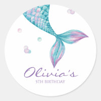 Mermaid Tail Under the Sea Birthday