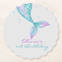 Mermaid Tail Under the Sea Birthday
