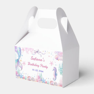 Mermaid Tail Under the Sea Girl Birthday Favour Box