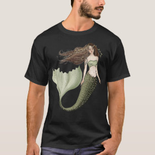 Mermaid Tails Green Earth Tones Premium T-Shirt
