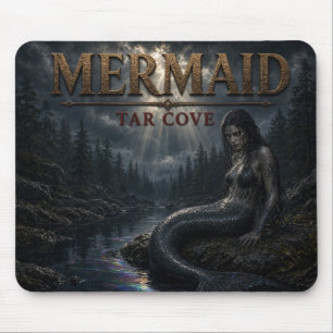 Mermaid Tar Cove Dark Realism Mouse Pad