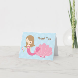 Mermaid Thank You Card