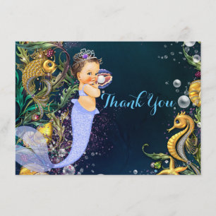 Mermaid Thank You Cards