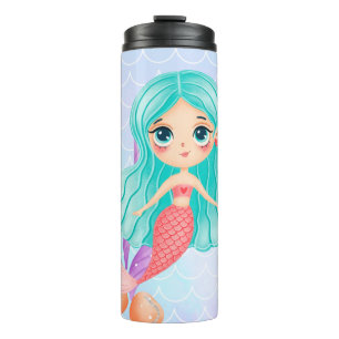 Mermaid thermal tumbler