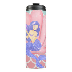 Mermaid thermal tumbler