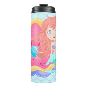 Mermaid thermal tumbler