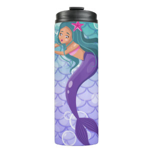 Mermaid thermal tumbler