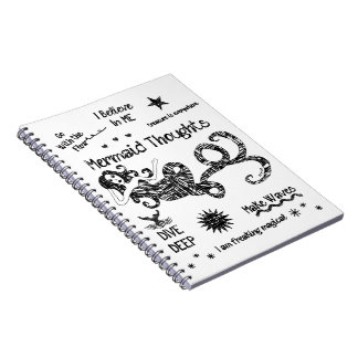 Mermaid Thoughts Notebook