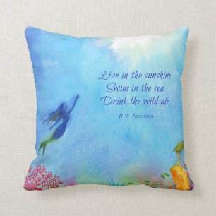 Mermaid Throw Pillow