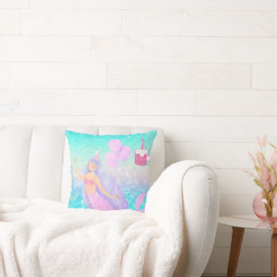 Mermaid  throw pillow