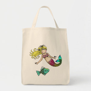 Mermaid Tote Bag by Molly Harrison