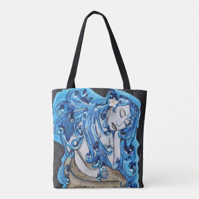 Mermaid Tote Bag  (Customisable) (Back)