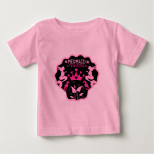 Mermaid Twin Sisters Baby T-Shirt
