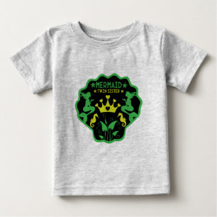 Mermaid Twin Sisters Baby T-Shirt