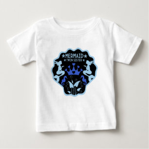 Mermaid Twin Sisters Baby T-Shirt