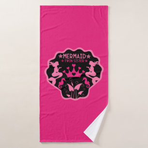 Mermaid Twin Sisters Bath Towel