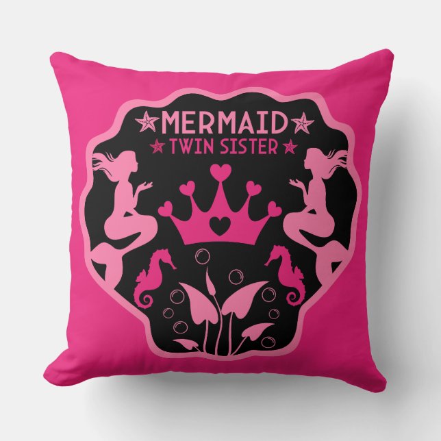  Mermaid Twin Sisters Cushion (Front)