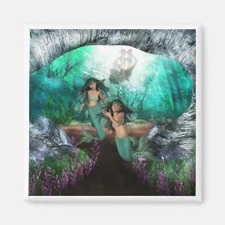 Mermaid Twins Magnet