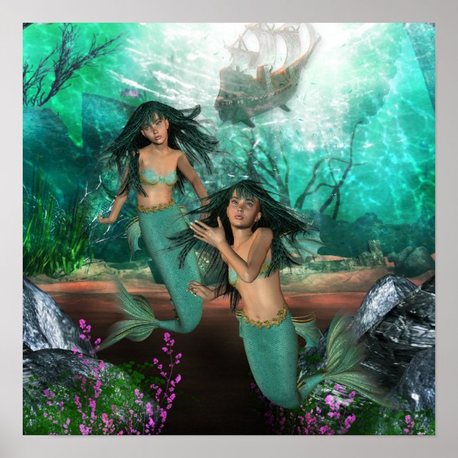 Mermaid Twins  Poster (Front)