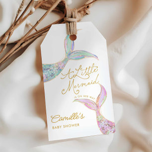 Mermaid Under the Sea Baby Shower Favor Gift Tags