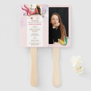 Mermaid Under The Sea Birthday Party Hand Fan