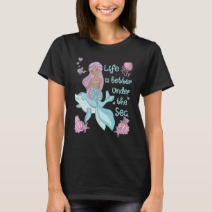 Mermaid  Under the Sea Cute Ocean Design T-Shirt