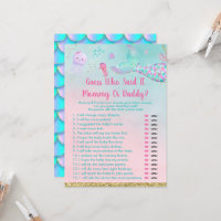 Mermaid Under The Sea Guess Who Said It Game