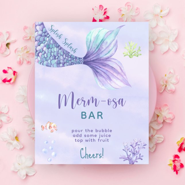 Mermaid Under the Sea Mimosa bar Poster (Creator Uploaded)