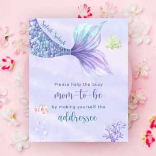 Mermaid Under the Sea Mum to be addressee Poster