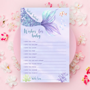 Mermaid Under the sea Ocean Wishes for baby