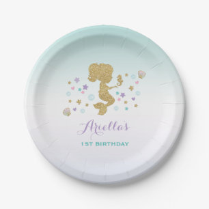 Mermaid Under The Sea Paper Plate 7" Paper Plates