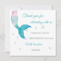 Mermaid Under The Sea Pastel Personalised