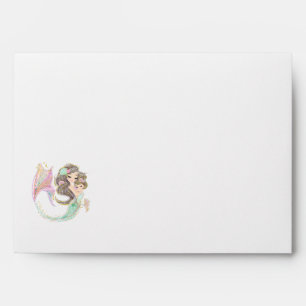 MERMAID UNDER THE SEA PINK ENVELOPE