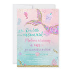 Mermaid Under The Sea Pink Purple Birthday