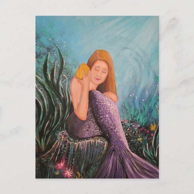 Mermaid Under The Sea Postcard (Front)