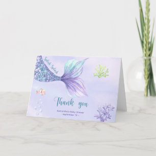 Mermaid Under the sea Thank you Baby shower