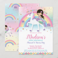 Mermaid Unicorn 1st First Birthday Party