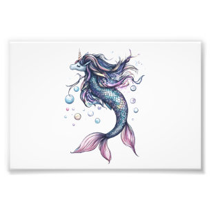 Mermaid Unicorn Hybrid (1) Photo Print