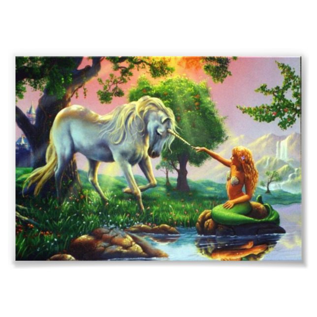 mermaid & unicorn photo print (Front)