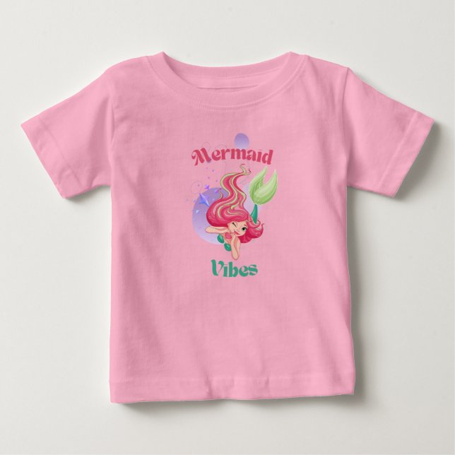 Mermaid Vibes Toddler Tshirt (Front)