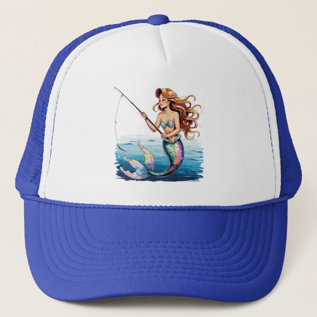 Mermaid Vibes Trucker Hat (Front)