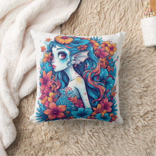 mermaid Watercolor Cushion