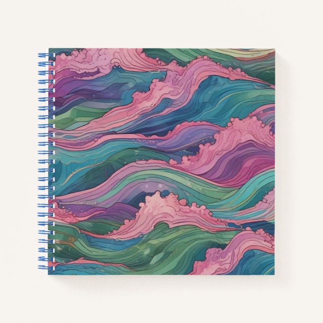 Mermaid Waves Notebook (Front)