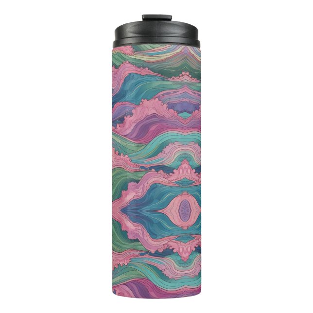 Mermaid Waves Thermal Tumbler (Front)