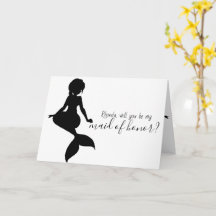 Mermaid Wedding Will You Be My Maid of Honour