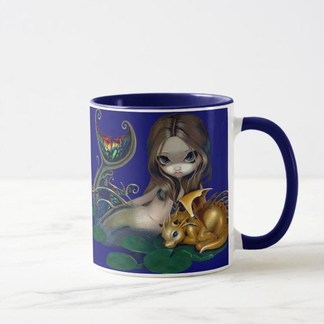 "Mermaid with a Golden Dragon" Mug (Right)