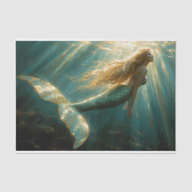 Mermaid with a Whale Tail Tissue Paper (Front)