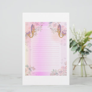 Mermaid with baby art by Renee Lavoie Stationery
